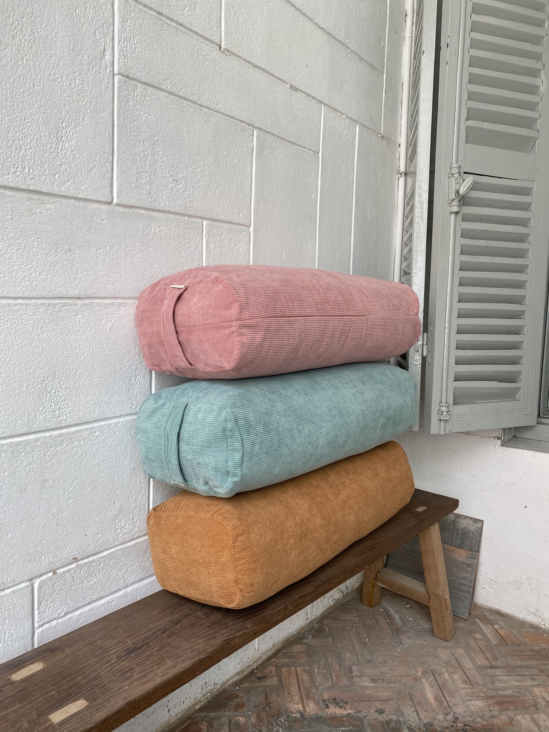 Gối tập yoga thủ công Ruộng Hoa