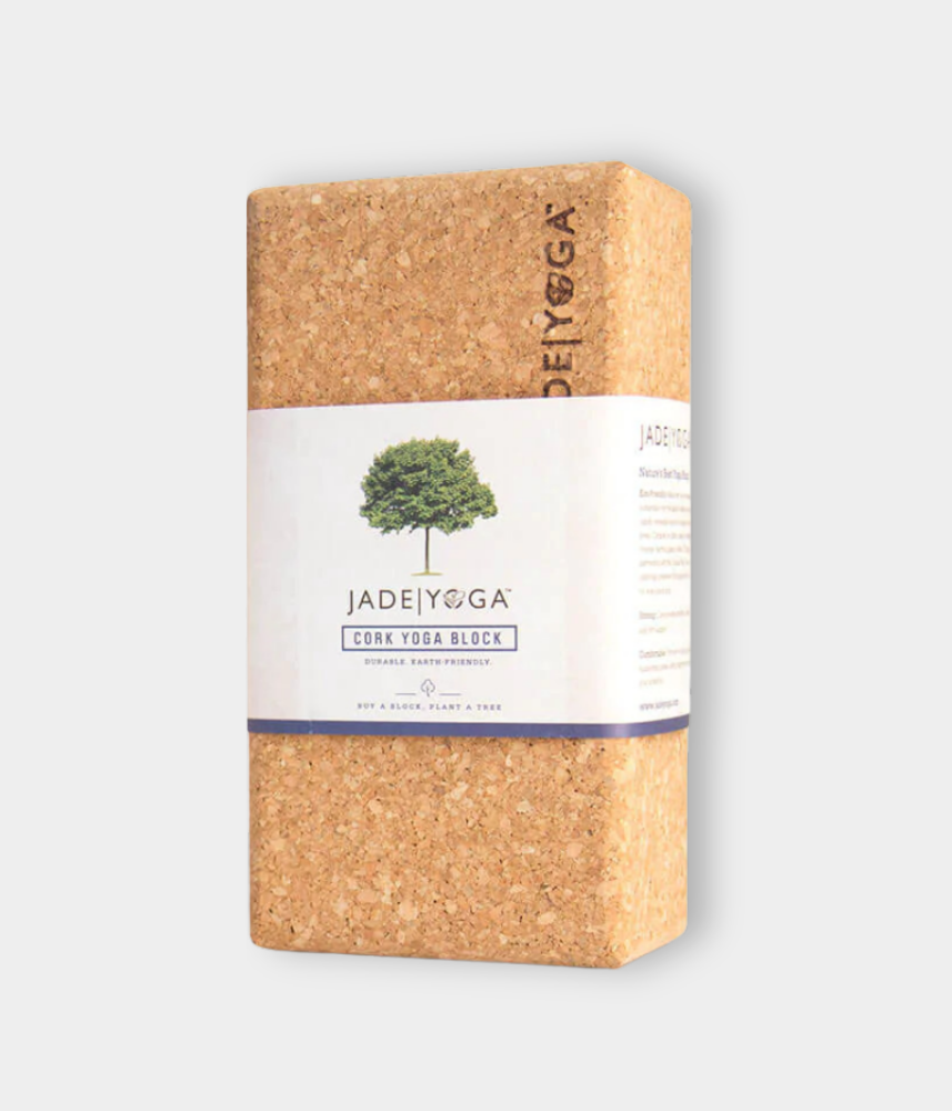 Gạch tập yoga JadeYoga™ chất liệu bần, kích thước nhỏ