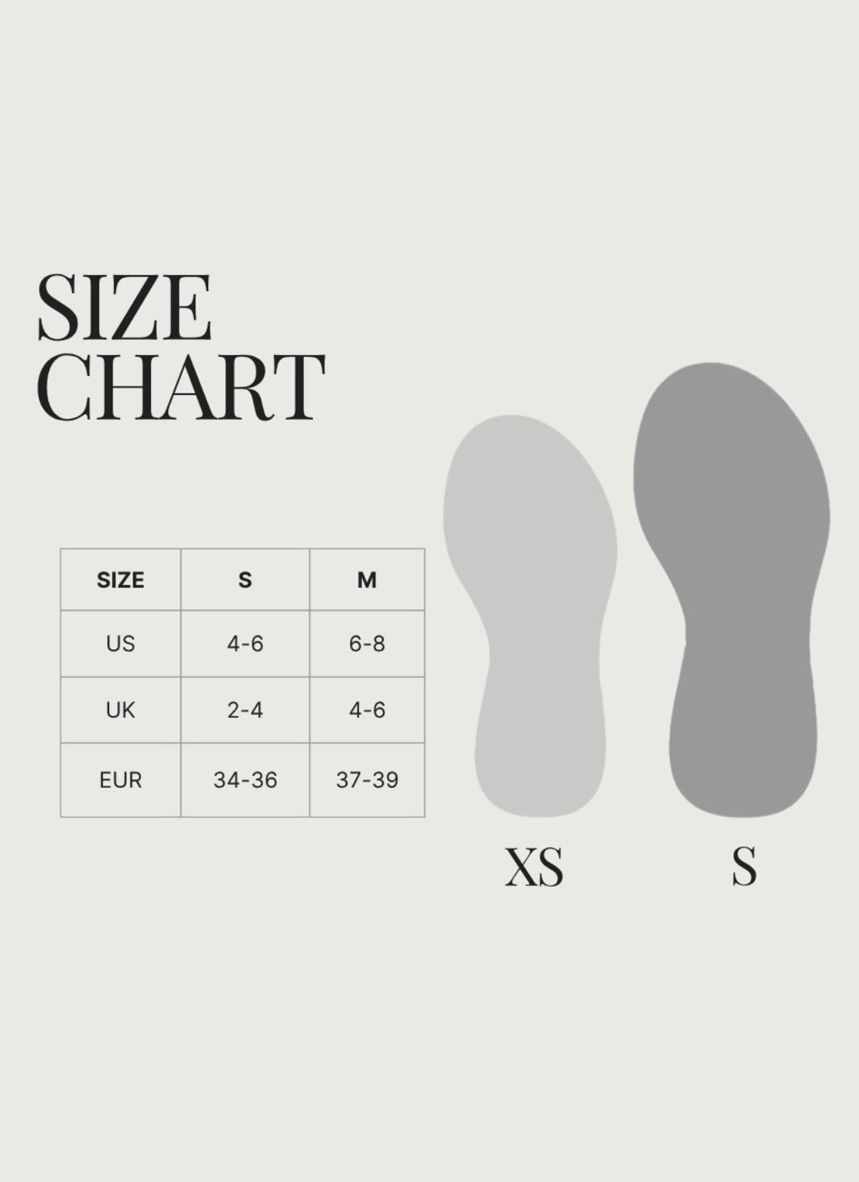 Grey Minimalist Clean Size Chart Instagram Post - 1